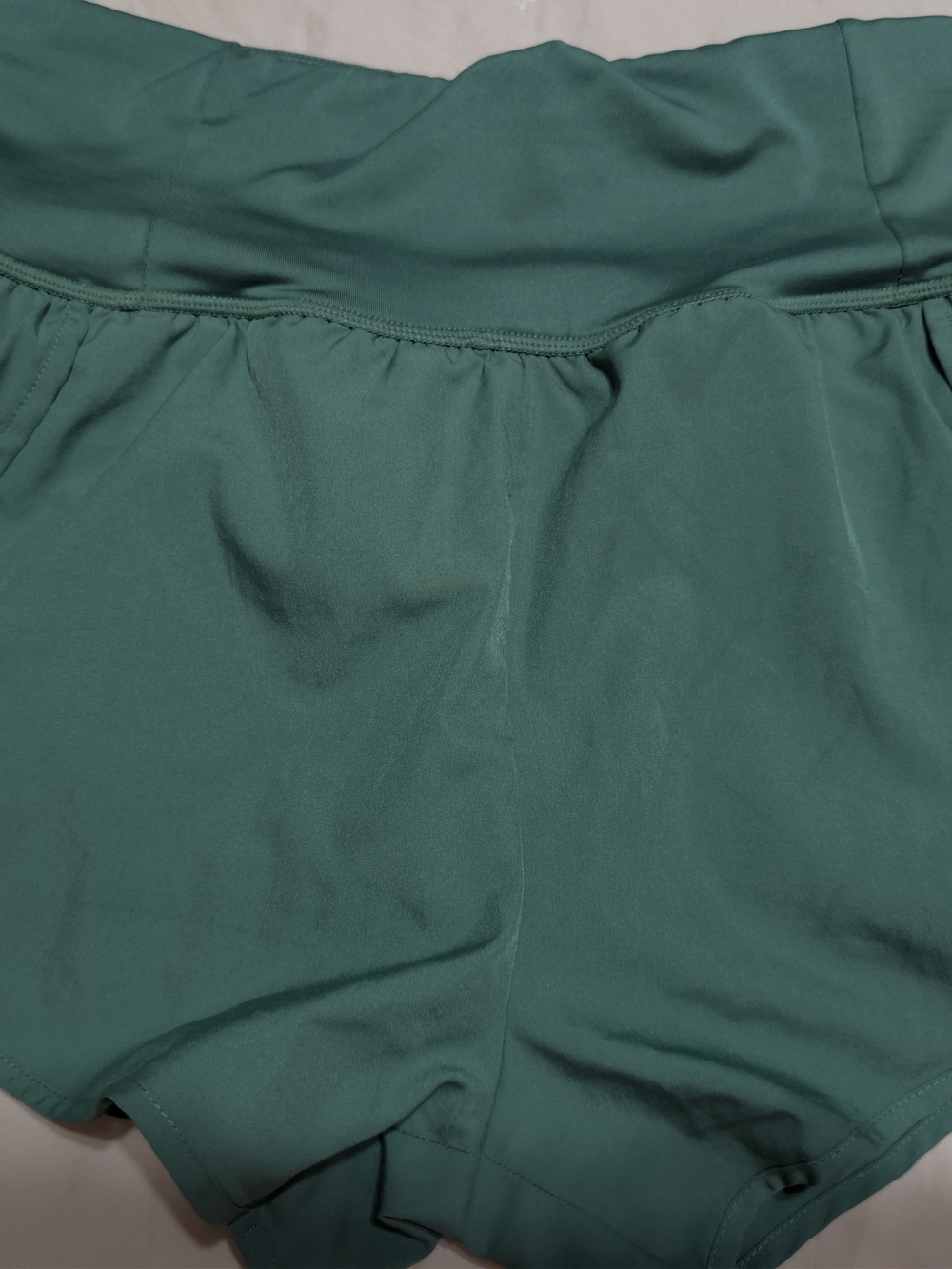 Love Tree Athletic High-Rise Shorts in Teal Green